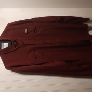 Ocean and Coast Men's Long Sleeve Fishing Shirt, color Brickyard, Size XL